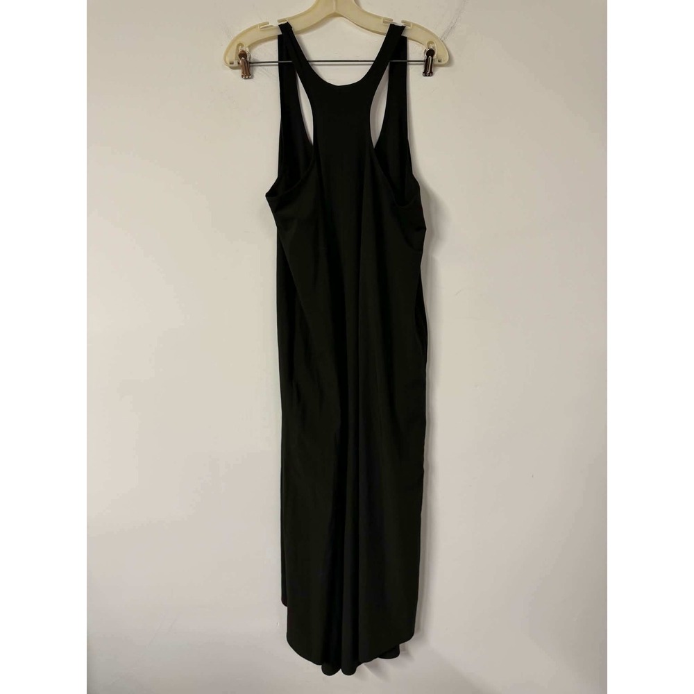 Athleta Womens M Black Presidio Dress High Low Racerback Sleeveless Pockets